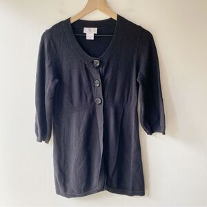 oh baby by motherhood black half sleeve maternity cardigan size m medium